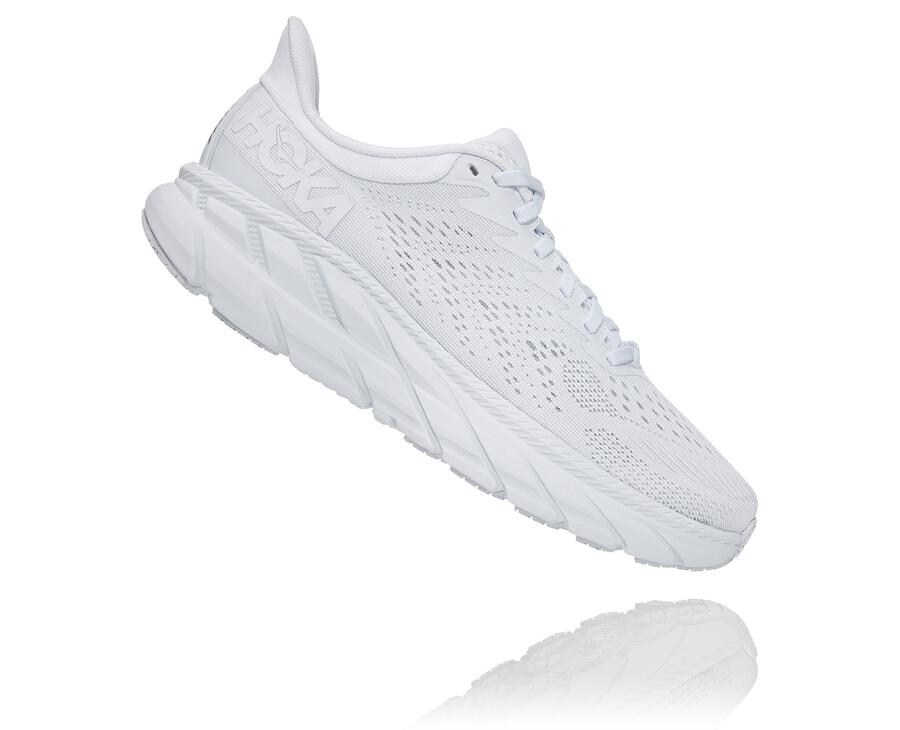 Hoka Australia One One Clifton 7 - Womens Running Shoes White - BXVYQ-0542